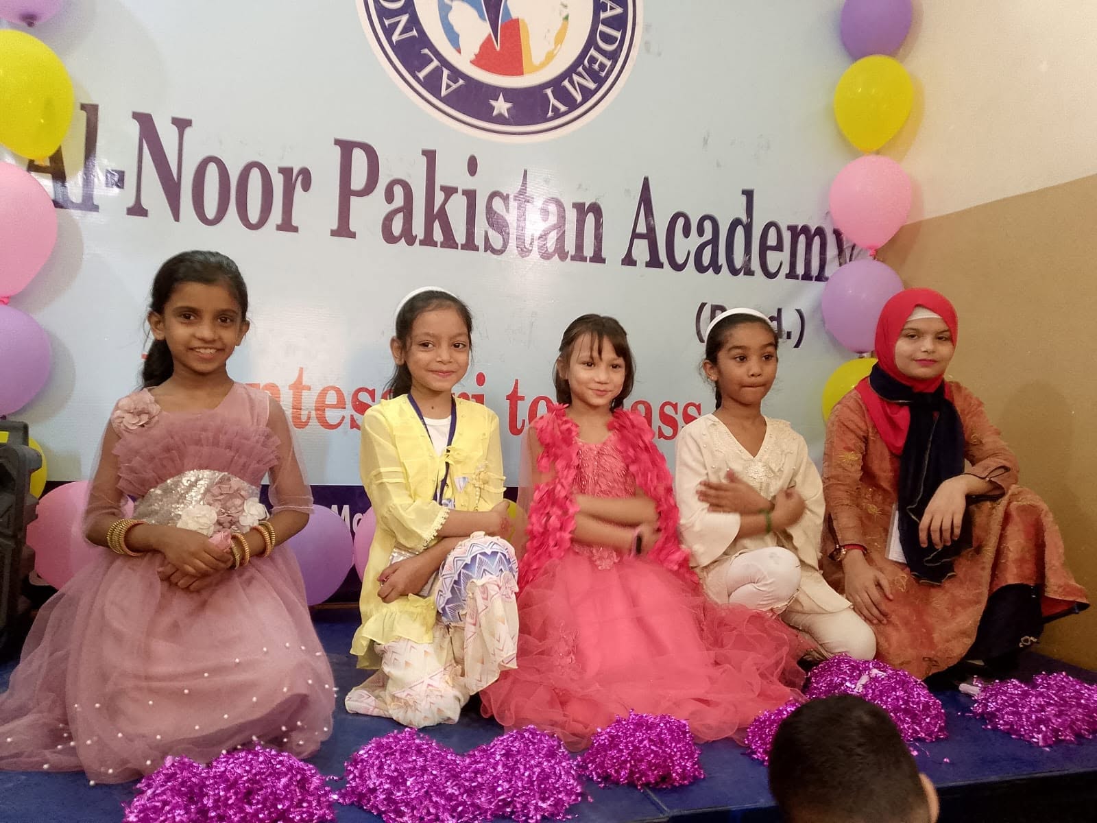 Girls performing on stage